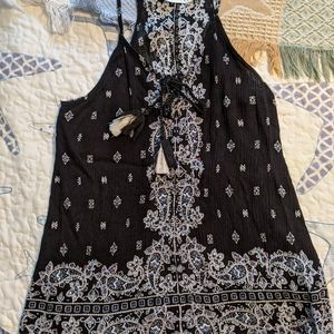 LUQ Rachell Tie Detail Halter Top